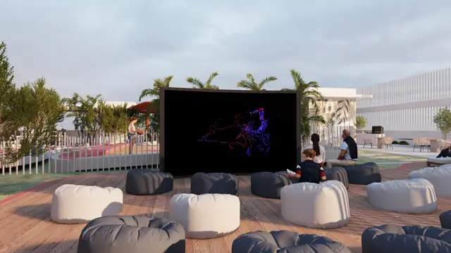 SAMANA Park Meadows — سينما خارجية