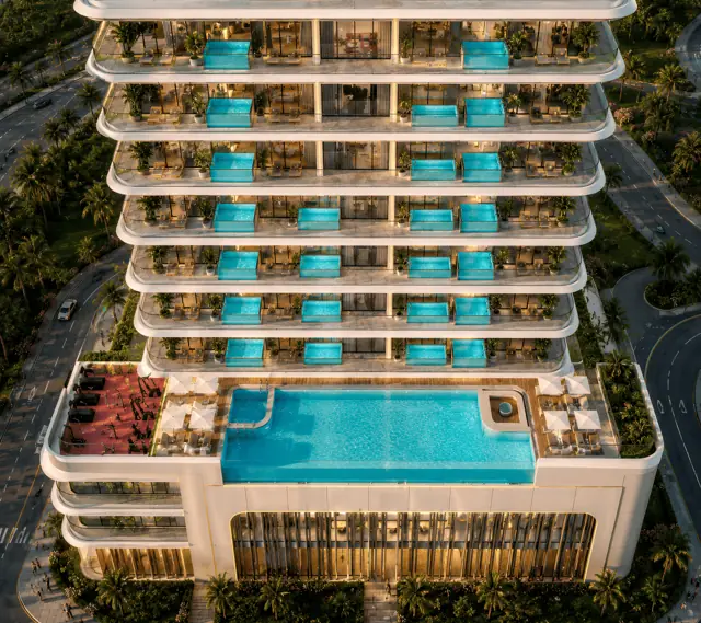 SAMANA Ocean Crest — مشهد جوي للمشروع