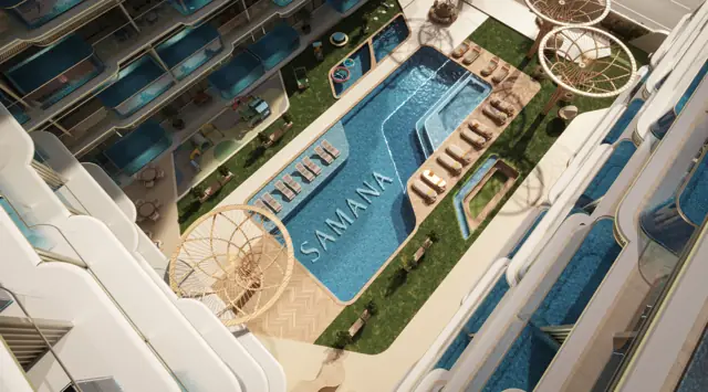 SAMANA Imperial Garden — مشهد جوي للمشروع